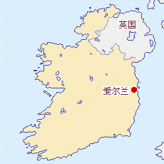 爱尔兰国土面积示意图