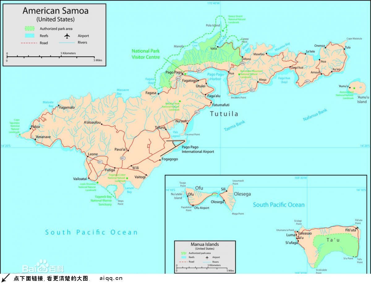 东萨摩亚国土面积示意图