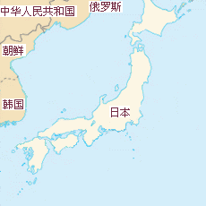 日本国土面积示意图